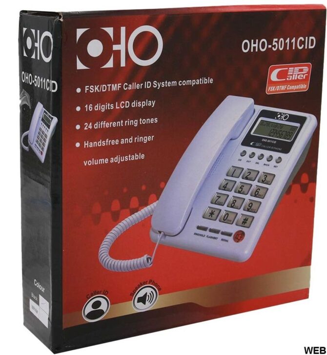 Telefono fisso OHO 5004 o 5011 Cid per casa ufficio tasti grandi per anziani display vivavoce