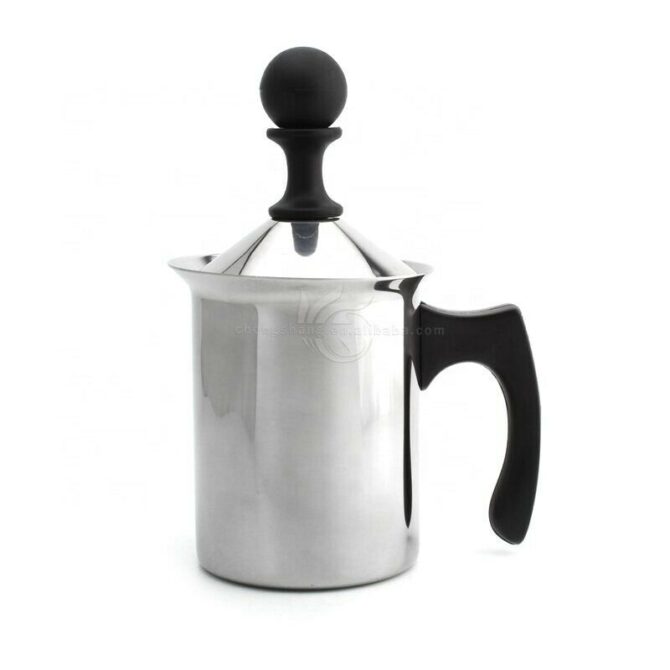 Montalatte Acciaio Inox Cappuccino Moka Shake Casa Ufficio Lavoro 400 Ml