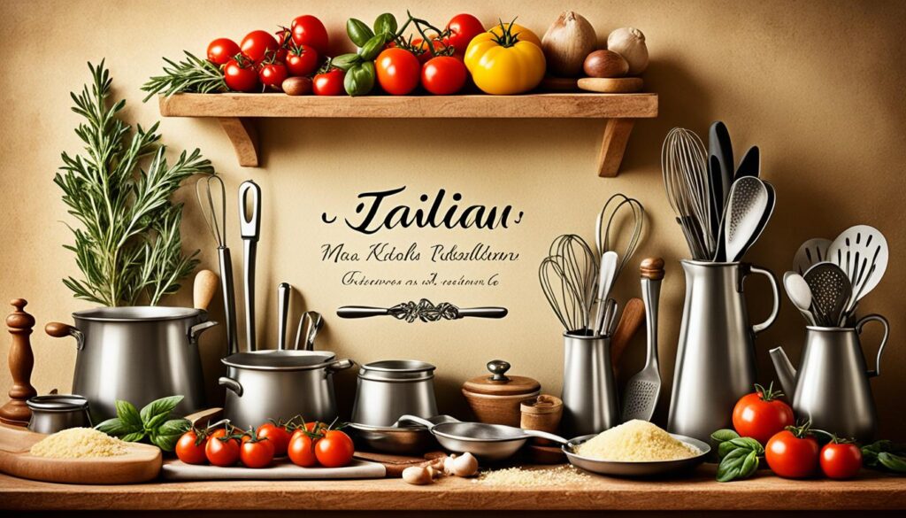 italiano utensili da cucina immagini e nomi